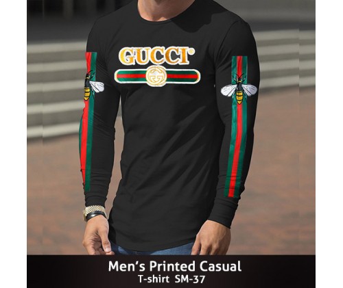 Mens Printed Casual T-shirt SM-37